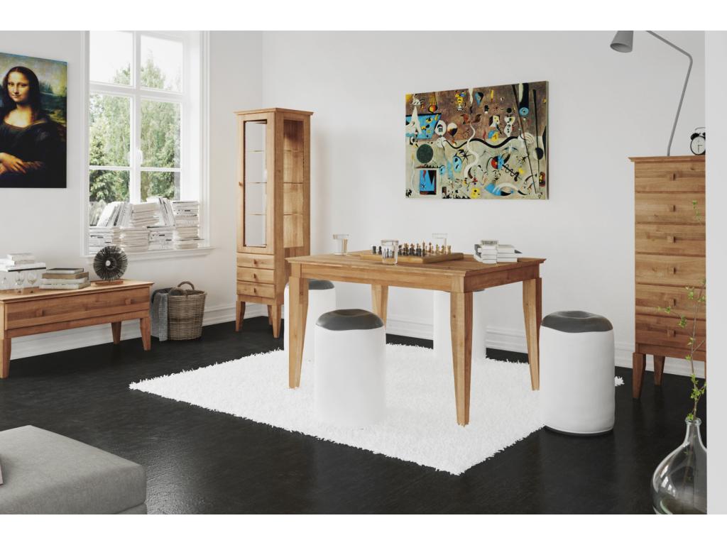 Tavolo in legno di quercia naturale