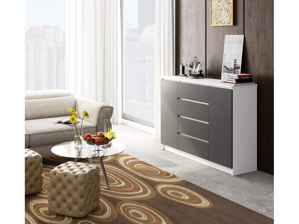 Cassettiera antracite, 138 x 40 x 99 cm