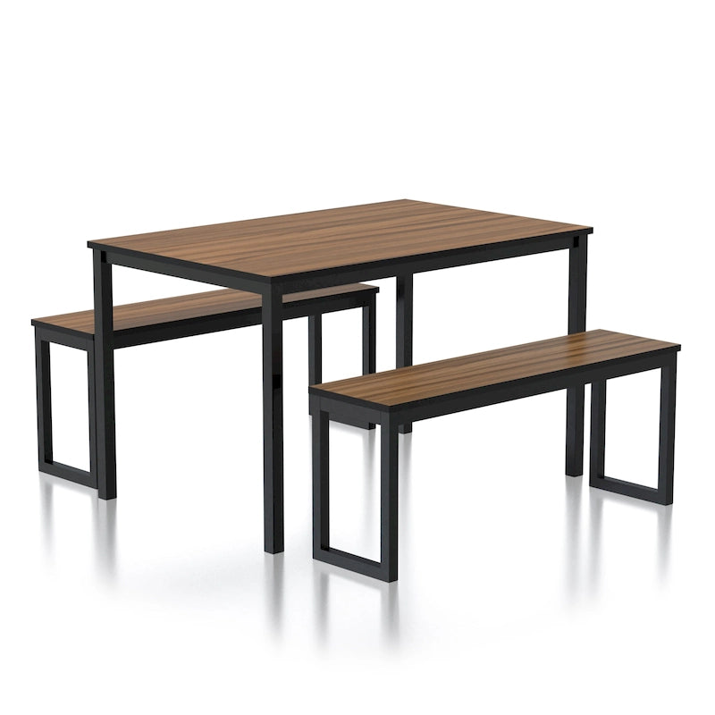 Set da pranzo Rhese Transitional in metallo da 3 pezzi di Furniture of America