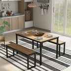 Set da pranzo Rhese Transitional in metallo da 3 pezzi di Furniture of America