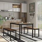 Set da pranzo Rhese Transitional in metallo da 3 pezzi di Furniture of America