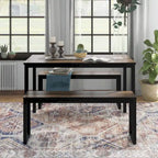 Set da pranzo Rhese Transitional in metallo da 3 pezzi di Furniture of America