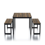 Set da pranzo Rhese Transitional in metallo da 3 pezzi di Furniture of America
