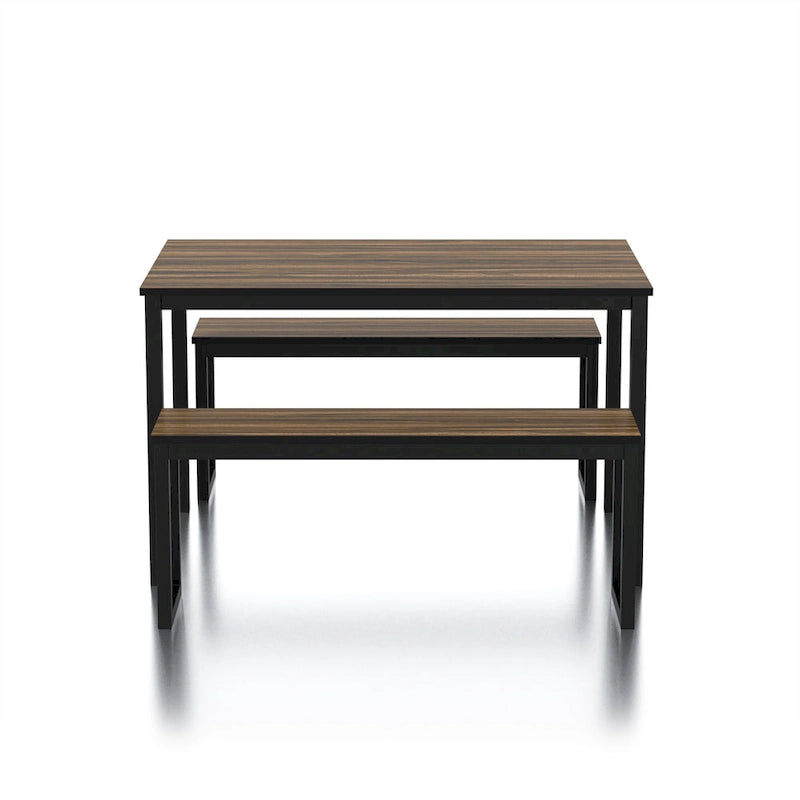 Set da pranzo Rhese Transitional in metallo da 3 pezzi di Furniture of America