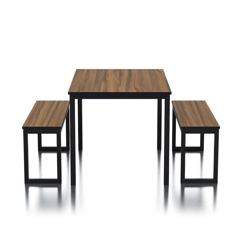 Set da pranzo Rhese Transitional in metallo da 3 pezzi di Furniture of America