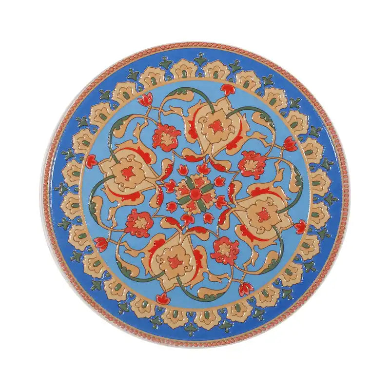 Tavolino laterale Chetola da interno in pizzo tagliato con piano in piastrelle di Christopher Knight Home