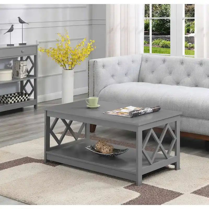 Tavolino da caffè Diamond di Convenience Concepts con ripiano