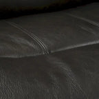 Divano reclinabile elettrico a 4 posti in vera pelle per soggiorno con consolle, porta USB, poggiatesta regolabile