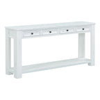 Tavolo consolle rustico Merax con cassetti portaoggetti e ripiano inferiore