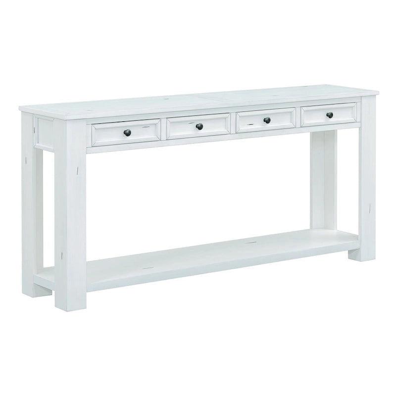 Tavolo consolle rustico Merax con cassetti portaoggetti e ripiano inferiore