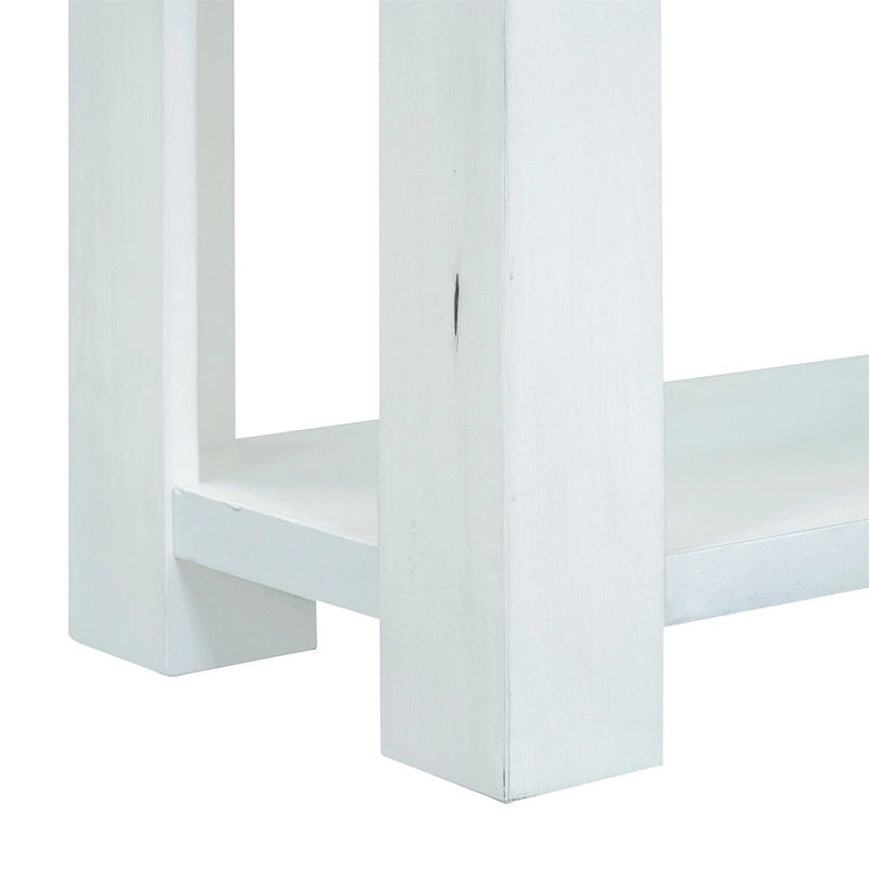 Tavolo consolle rustico Merax con cassetti portaoggetti e ripiano inferiore