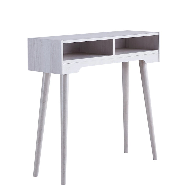 Tavolo consolle Sury Mid-Century Modern da 36 pollici a 2 ripiani di Furniture of America