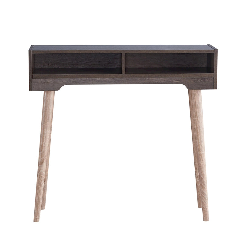 Tavolo consolle Sury Mid-Century Modern da 36 pollici a 2 ripiani di Furniture of America