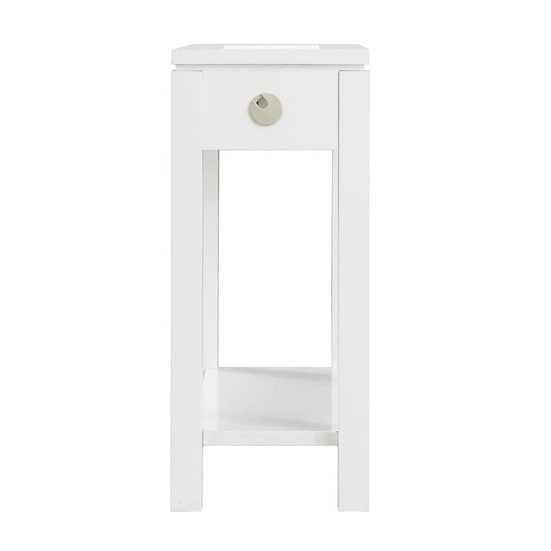 Tavolino laterale in legno con cassetto Leick Home Charging Cade