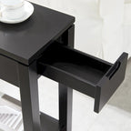 Tavolino laterale in legno con cassetto Leick Home Charging Cade