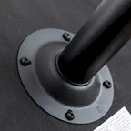 Set di 2 sgabelli da bar girevoli regolabili con seduta rivestita in tessuto e schienale in legno curvato