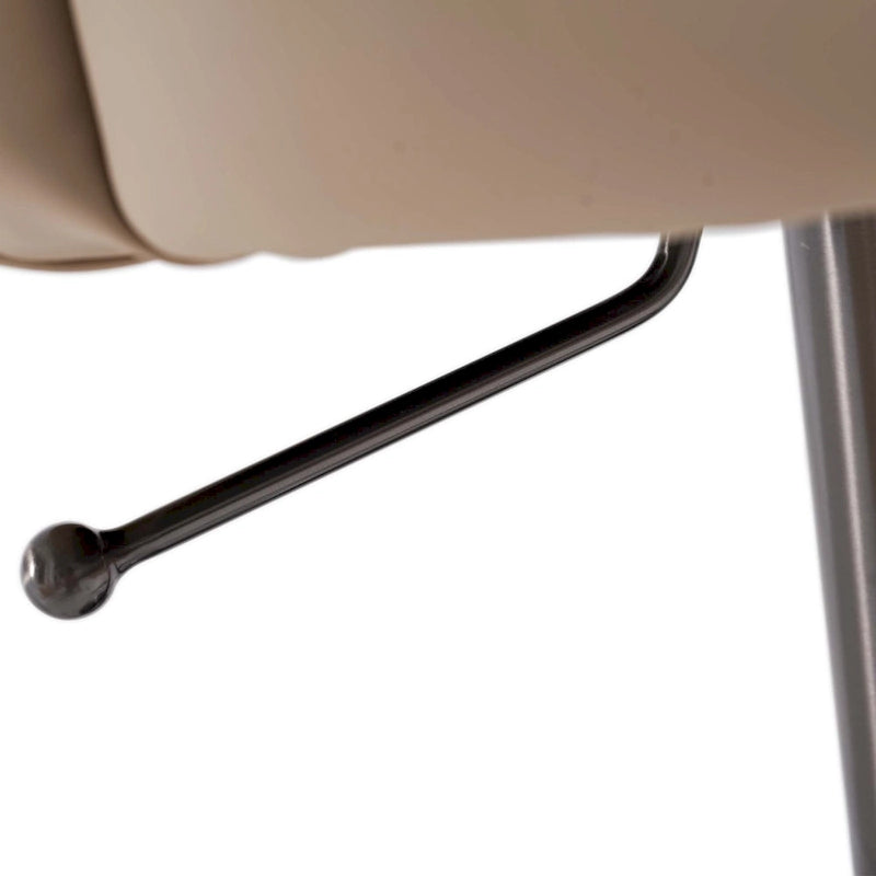 Sgabello da bar in PU color cachi, altezza regolabile e girevole per cucine, bar, ristoranti e caffè