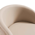 Sgabello da bar in PU color cachi, altezza regolabile e girevole per cucine, bar, ristoranti e caffè