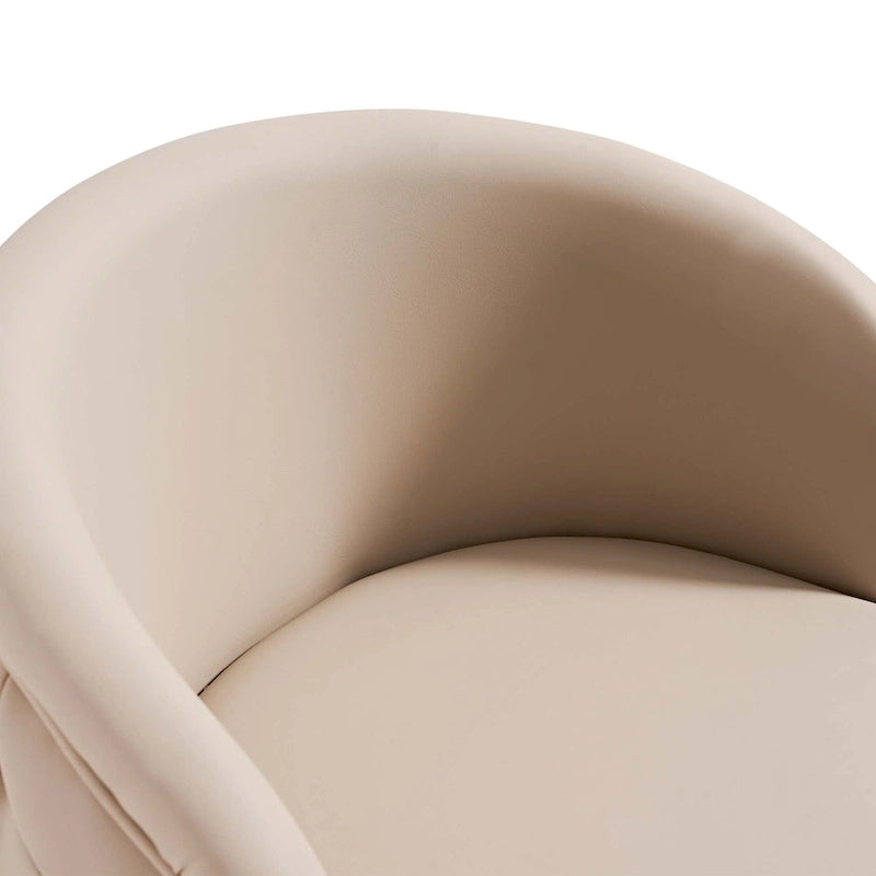 Sgabello da bar in PU color cachi, altezza regolabile e girevole per cucine, bar, ristoranti e caffè