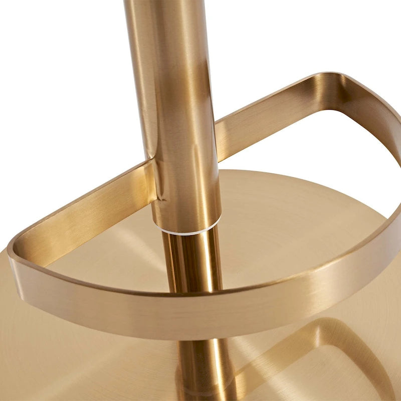 Sgabello da bar in PU color cachi, altezza regolabile e girevole per cucine, bar, ristoranti e caffè