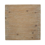 Tavolino laterale Capri Waterfall di Artissance con ripiano, effetto naturale invecchiato, 22x22x24H