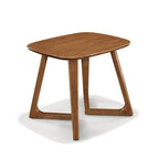MacLuu Scandinavian Rectangular Solid Wood End Table