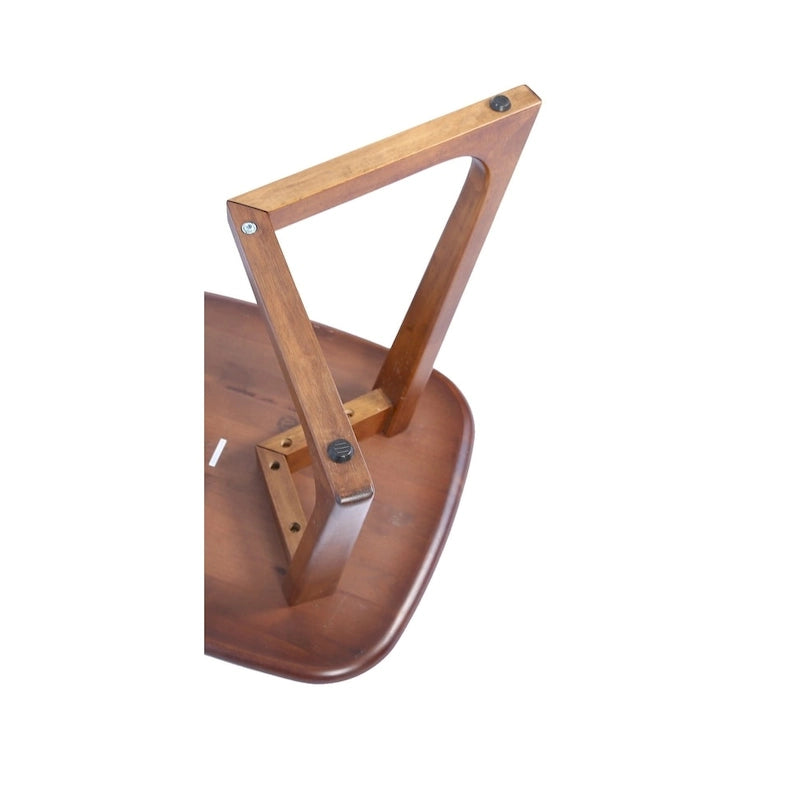 Tavolino rettangolare scandinavo in legno massello MacLuu