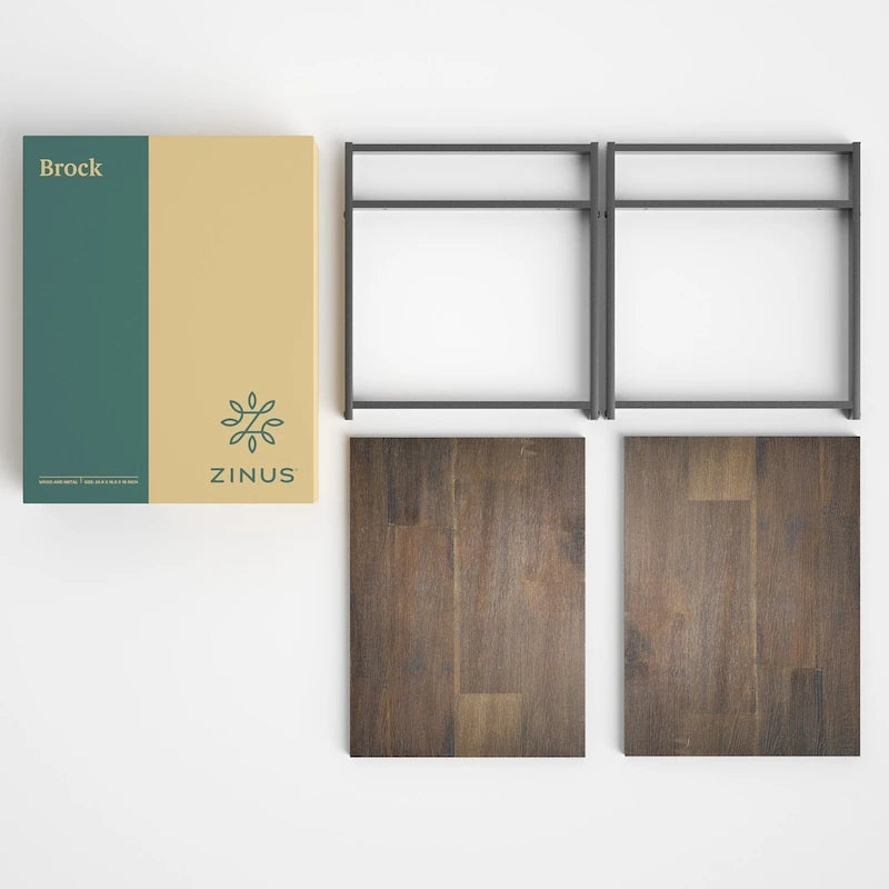 Tavolino laterale in legno massello marrone Priage by ZINUS 21