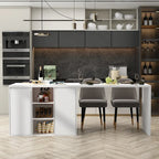 Tavolo da cucina con isola, tavolo da pranzo con funzione di stoccaggio e pranzo - 82,7 W