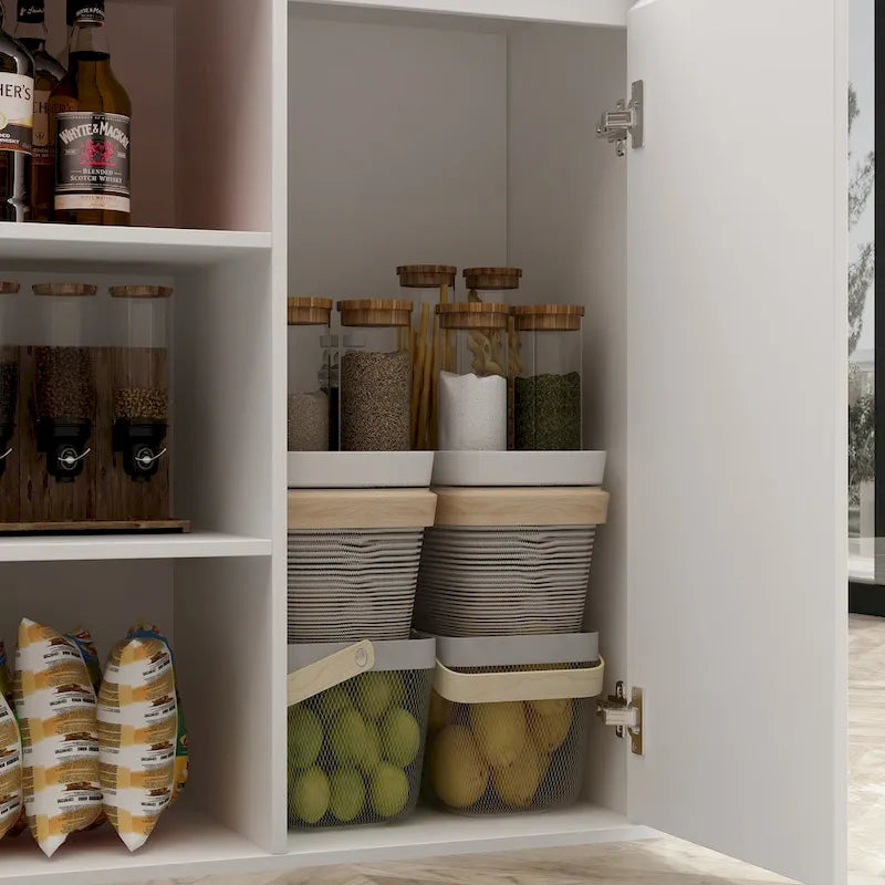 Tavolo da cucina con isola, tavolo da pranzo con funzione di stoccaggio e pranzo - 82,7 W