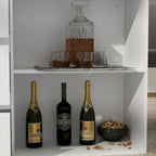 Tavolo da cucina con isola, tavolo da pranzo con funzione di stoccaggio e pranzo - 82,7 W