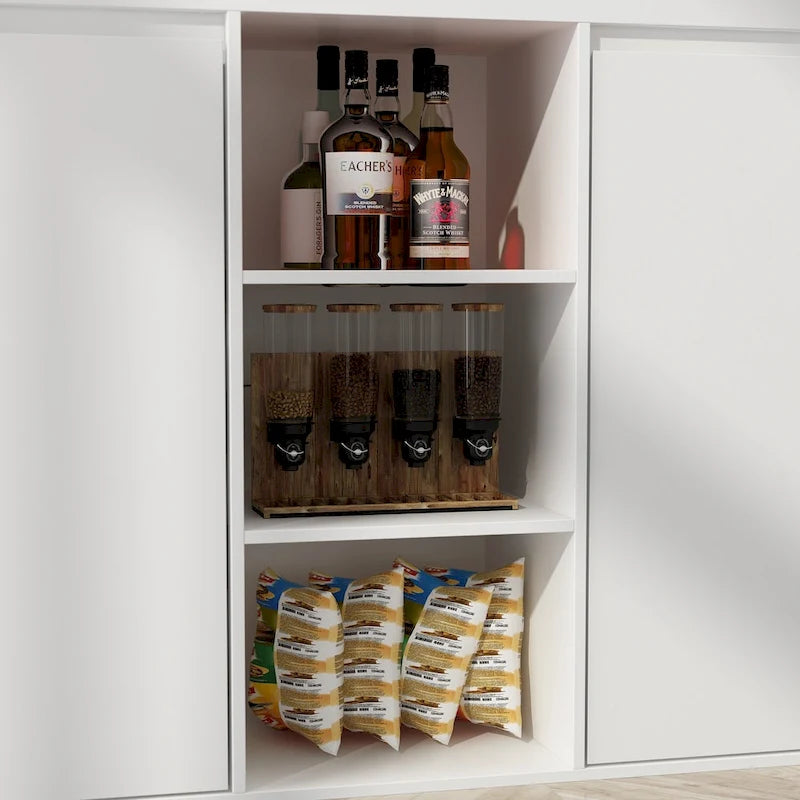 Tavolo da cucina con isola, tavolo da pranzo con funzione di stoccaggio e pranzo - 82,7 W