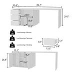 Tavolo da cucina con isola, tavolo da pranzo con funzione di stoccaggio e pranzo - 82,7 W