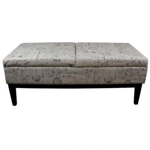 19.5H Old World Dual Lift Storage Bench