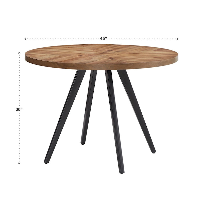 Tavolo da pranzo Saki con piano in rovere e finitura grigio ferro di iNSPIRE Q Modern