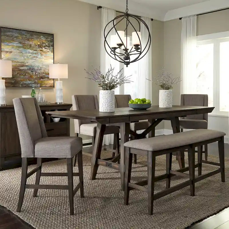 Tavolo da riunione Double Bridge in castagno scuro