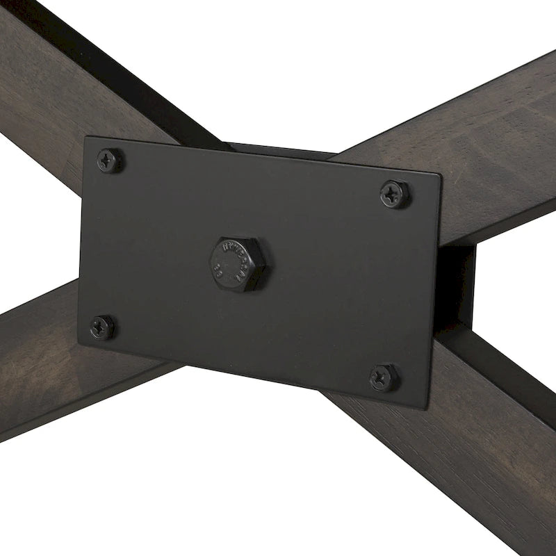 Tavolo da riunione Double Bridge in castagno scuro