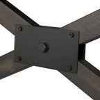 Tavolo da riunione Double Bridge in castagno scuro