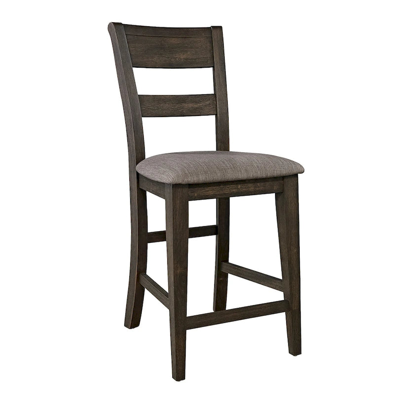 Set da tavolo da riunione Double Bridge Dark Chestnut da 6 pezzi