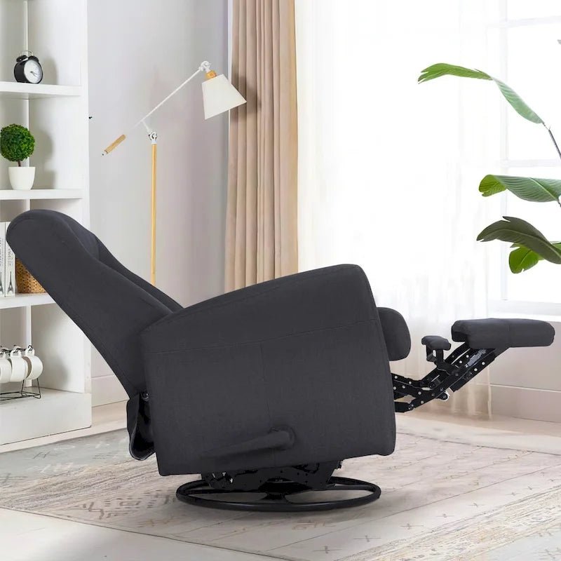 Poltrona reclinabile girevole da 29,5 pollici di larghezza