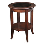 Copper Grove Halesia Solid Oak Round Side Table