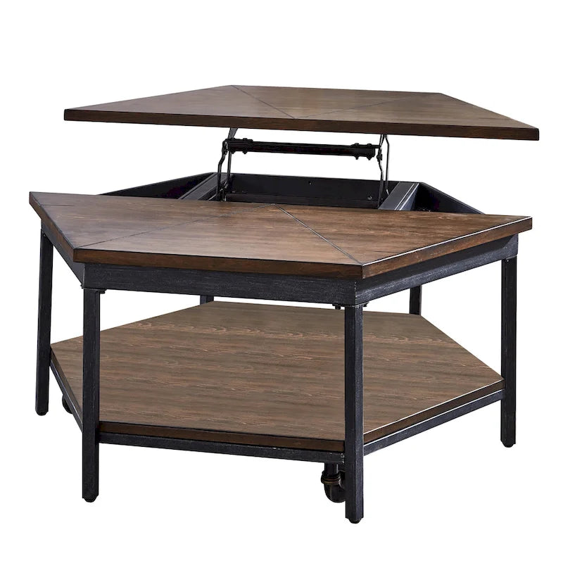 Tavolino da caffè Steve Silver Upton Hexagon Lift Top