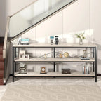 55 Tavolo consolle per divano Tavolo consolle stretto e lungo per ingresso con ripiano portaoggetti Porta TV