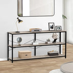 55 Tavolo consolle per divano Tavolo consolle stretto e lungo per ingresso con ripiano portaoggetti Porta TV