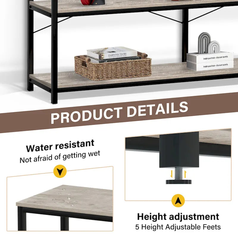 55 Tavolo consolle per divano Tavolo consolle stretto e lungo per ingresso con ripiano portaoggetti Porta TV