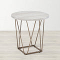Steve Silver Ravine Marble Top Side Table