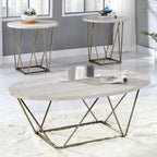 Tavolino laterale Steve Silver Ravine in marmo