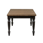 Tavolo rettangolare con gambe in lavagna Harvest Home - Nero