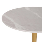 Tavolo da bistrot rotondo da 28 pollici con base a piedistallo - N/D