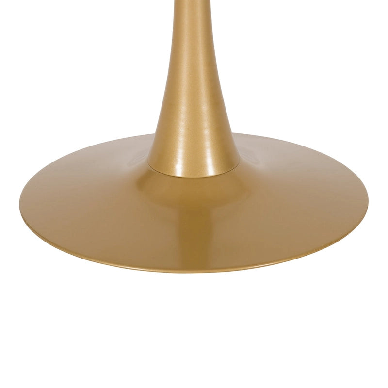 Tavolo da bistrot rotondo da 28 pollici con base a piedistallo - N/D